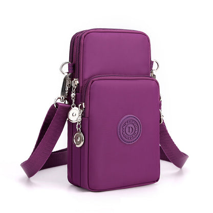 Mobile Phone Bag Female Cross-body Oxford Cloth Crossbody Pouch